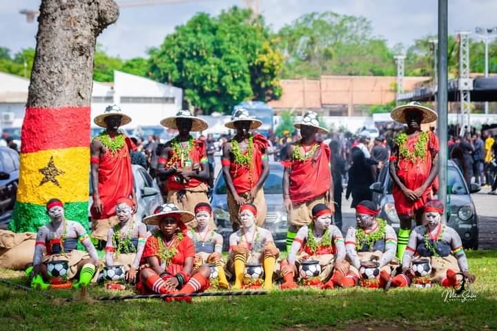 7SportsGhana's tweet photo. Scenes from the final funeral rites of the late Christian Atsu yesterday at the Forecourt of the State House, Accra.

Rest Well champ..You served well!. https://t.co/mMglLyjeyT