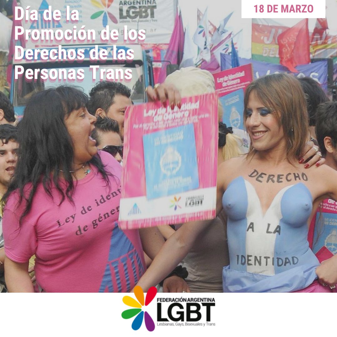 FALGBT's tweet photo. Día que nace en homenaje a nuestra compañera histórica activista trans Claudia Pía Baudracco, quien el 18/3/12 dejó este plano. 

Recordamos su compromiso militante, su legado, la lucha de tantes compañeres de ayer y hoy que activaron y activan por la igualdad plena de derechos. https://t.co/Ra0rz4ln2h