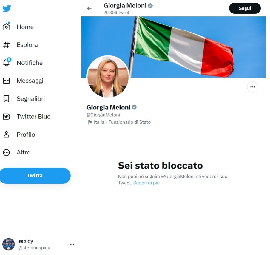 stefanospidy's tweet photo. @NicolaPorro I nostri
"Politici Democratici"
se non la pensi
come loro
ti #bloccano https://t.co/slwcIolZA1