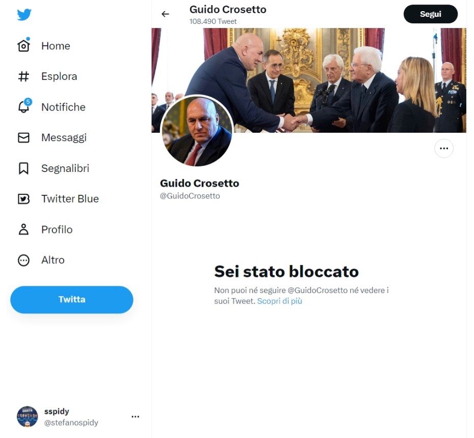 stefanospidy's tweet photo. @NicolaPorro I nostri
"Politici Democratici"
se non la pensi
come loro
ti #bloccano https://t.co/slwcIolZA1