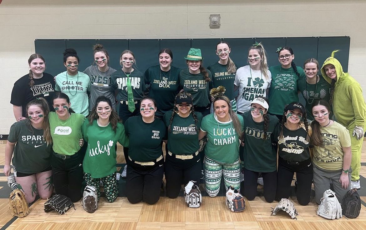 Zeeland West Softball (@zwduxsoftball) on Twitter photo Week #1 of the 2023 season for DUX softball. Friday was fun Friday enjoying the St Patty’s Day colors. <a href="/duxsports/">Zeeland West Sports</a> <a href="/carlysleeman21/">Carly Sleeman</a> <a href="/AlexaBrott00/">Alexa Brott</a> <a href="/wyckoffmadison/">Madison Wyckoff (2025) #10</a> <a href="/EmilyKragt/">Emily Kragt</a> <a href="/Morgan_patrick6/">Morgan</a> Week #1 of the 2023 season for DUX softball. Friday was fun Friday enjoying the St Patty’s Day colors. <a href="/duxsports/">Zeeland West Sports</a> <a href="/carlysleeman21/">Carly Sleeman</a> <a href="/AlexaBrott00/">Alexa Brott</a> <a href="/wyckoffmadison/">Madison Wyckoff (2025) #10</a> <a href="/EmilyKragt/">Emily Kragt</a> <a href="/Morgan_patrick6/">Morgan</a>