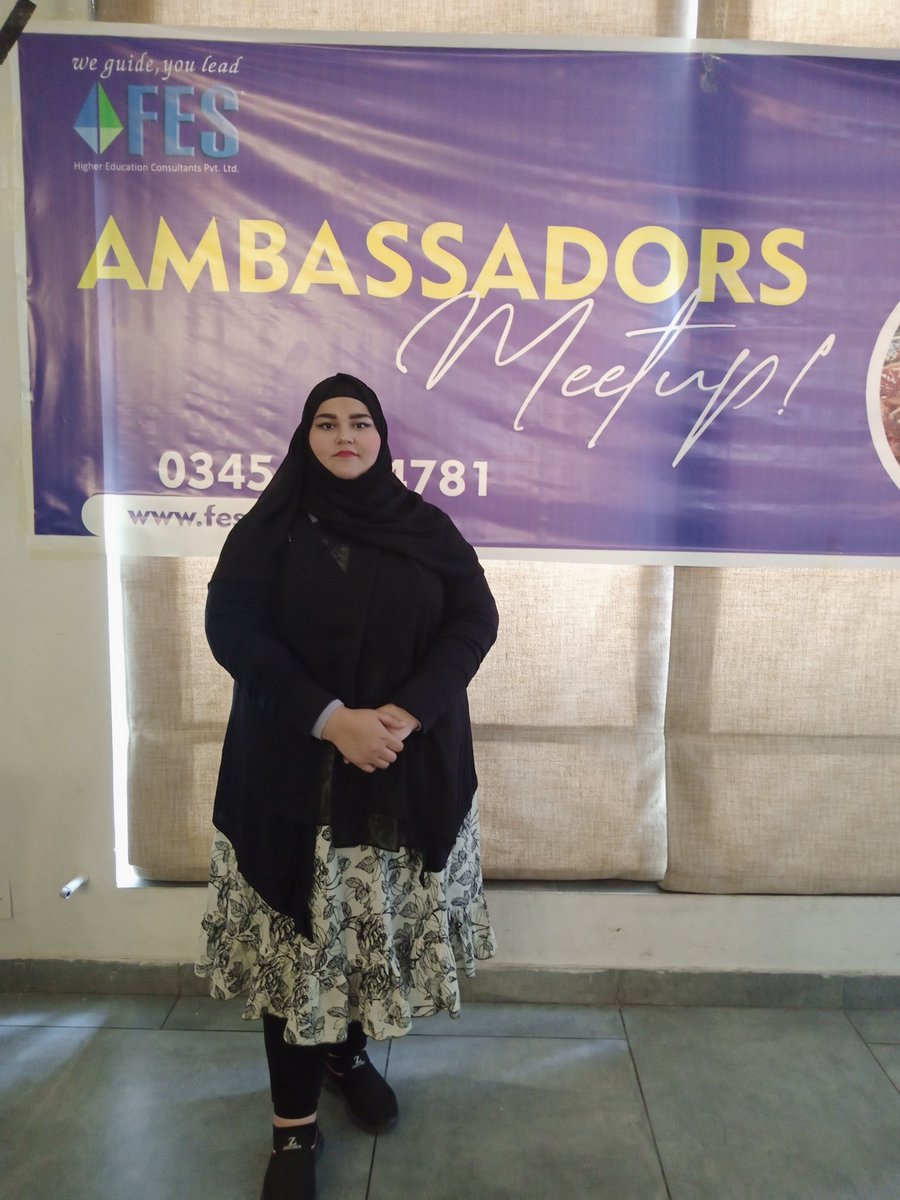ZahraKamalKhan2's tweet photo. Had a wonderful time meeting all the ambassadors along with the leading officials and directors, the team members of the @FesHigher . This was my first meetup as an ambassador and I'm looking forward to a great headstart.
#fes #fes2023 #ambassadorsmeetup #Ambassadors2023 https://t.co/bG4MRJelfO