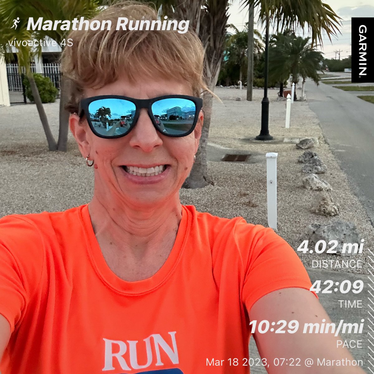 What a beautiful morning in Marathon Florida! Thankful…God is so good! 🌞🌴🐢🏃🏼‍♀️ #rfg #marathonflorida #grateful #rallycolumbus #runcolumbus #beatyesterday #garmin #shineyourlight