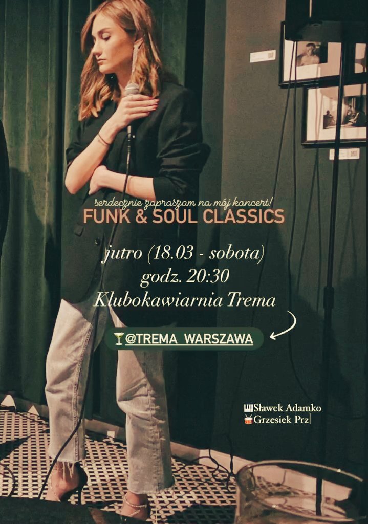 DeptuPola's tweet photo. Zapraszam 🎙️
#LiveMusic
#WarsawLiveMusic https://t.co/ST4l1kbfZA