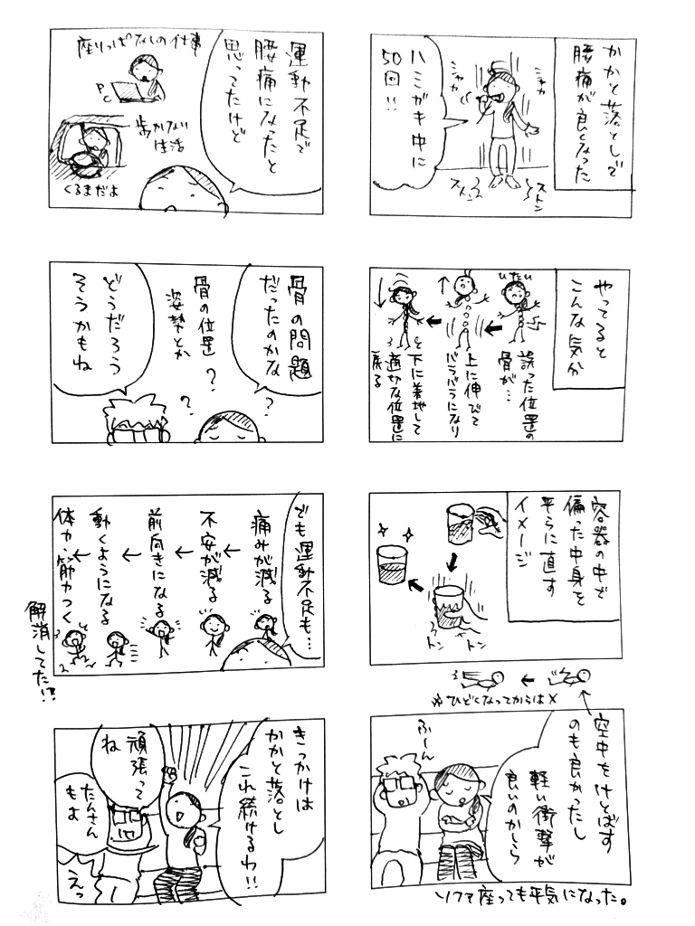 「かかと落とし」で腰痛が良くなった話(3/4) https://t.co/UfzR0G2hBc