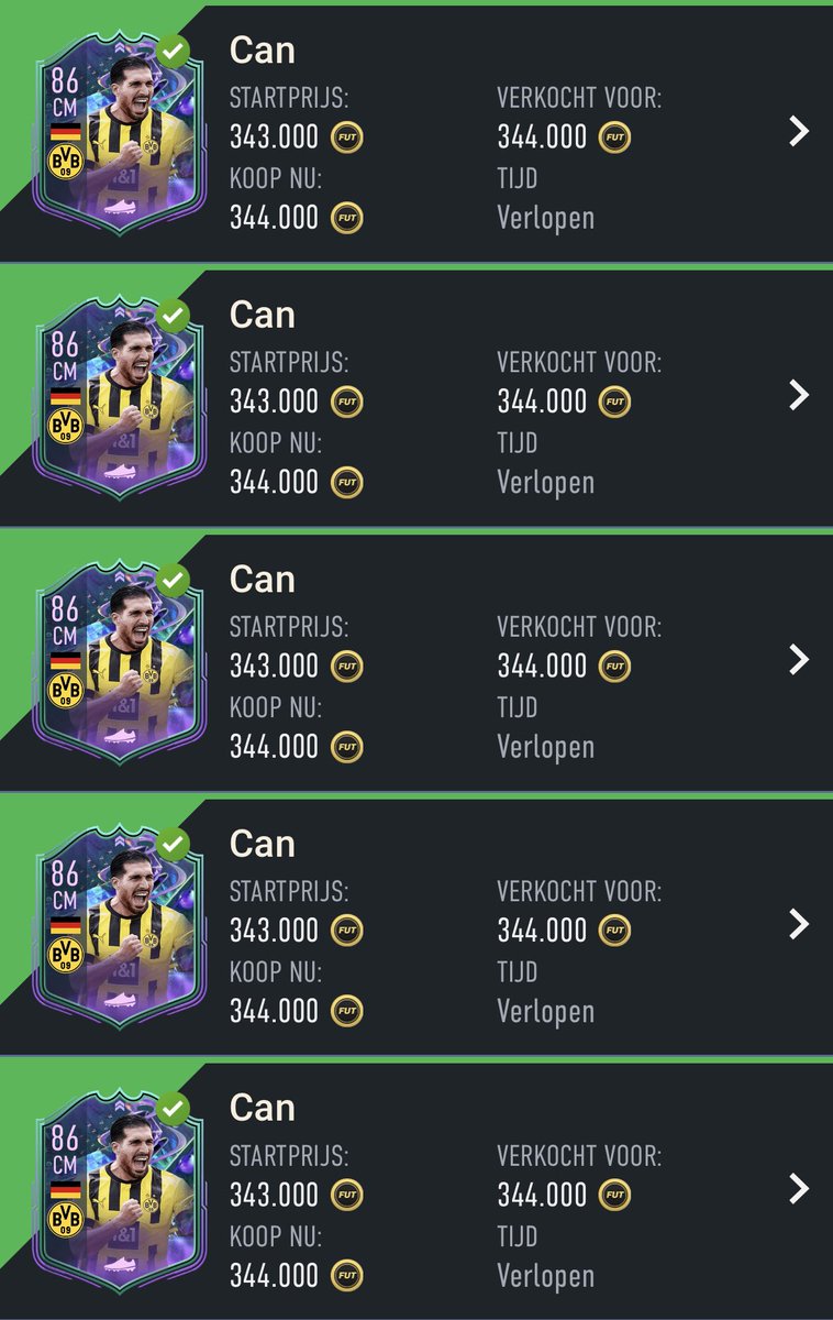 Emre Can Fut Fantasy

41x bought for ~250k
41x sold for ~345k

pat: 3.2m💰