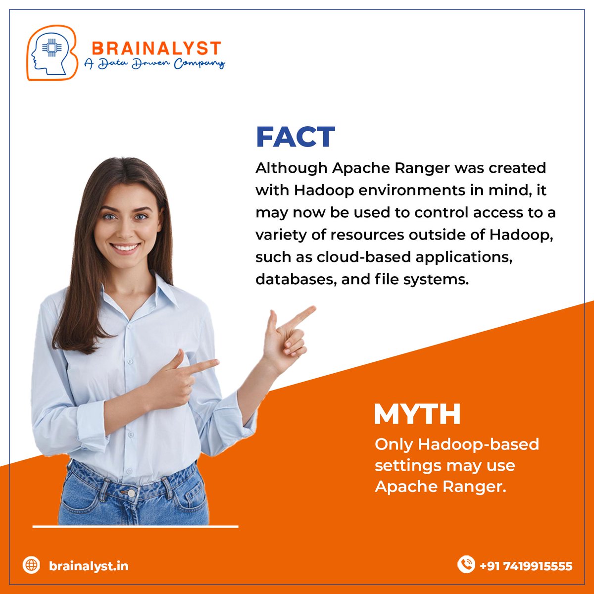 Brainalystindia's tweet image. A variety of resources can be secured using Apache Ranger, a flexible, scalable, and customisable access control solution. It can be utilised by organisations of any size, despite the initial setup being somewhat complicated.
#DataTrained #MLengineer #machinelearning