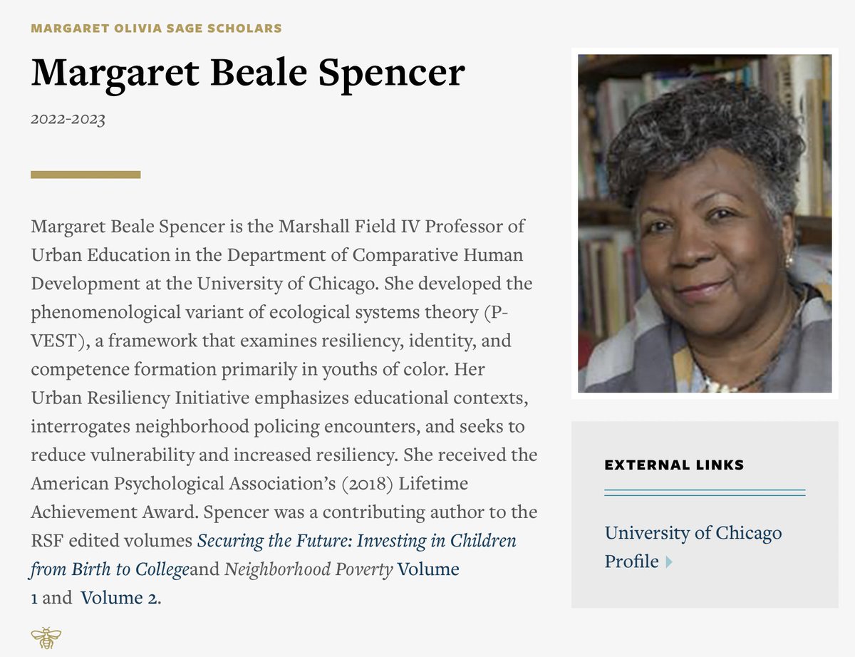 DrABLoyd's tweet photo. I spent some time with Dr. Spencer at the Russell Sage Foundation Pipeline meeting this week so I think it's fitting my last post about #psyc258 highlights her phenomenal scholarship that opened the door for me to also be brilliant. https://t.co/9a1XwFOQFF https://t.co/I4Br9G9ZWk