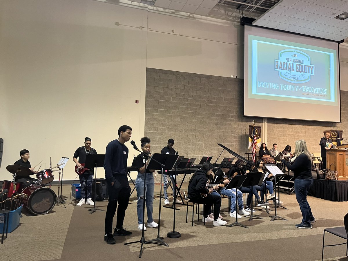IPSFund's tweet photo. The students of @IPSNewcomer did a phenomenal job kicking off the @IPSSchools Racial Equity Summit! We are excited for a day of learning, listening, and conversation. 

#StrongerTogetherIPS https://t.co/kRT8HTnPlW