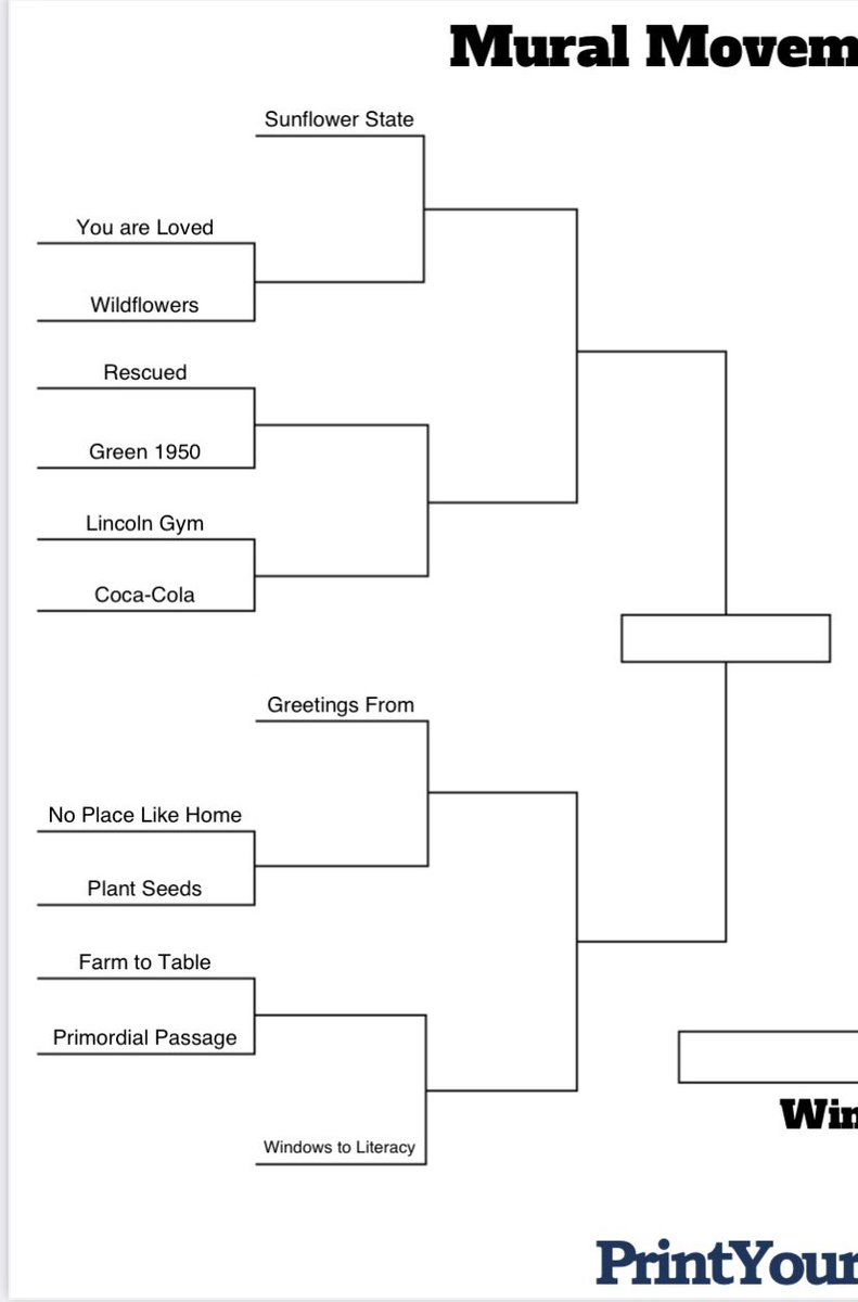 MuralMovementCC's tweet photo. 🏆 Mural Madness is underway! Vote for your favorites at our Facebook page:
https://t.co/D4PEGV5qbh
#MuralMadness #MuralMovement #ClayCenter #Kansas #Vote https://t.co/47MLvvc5HP