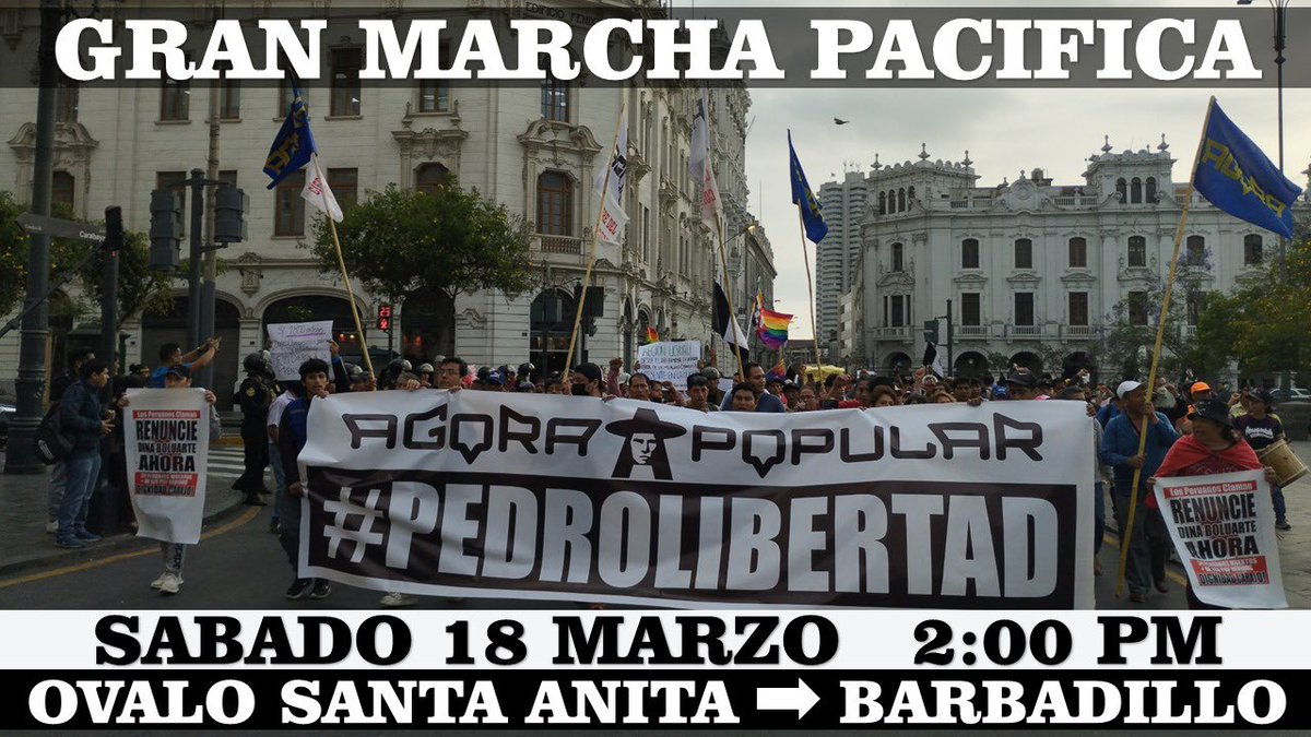 drantonioquispe's tweet photo. “El Perú se levanta y los #Brigadistas hoy nos activaremos para proteger a quienes ejerzan  su derecho constitucional a la protesta!”

Hoy la ciudadanía organizada marchará desde todos los conos de Lima en la gran marcha PACÍFICA!!!

#DinaAsesina se ha ganado a pulso su REPUDIO! https://t.co/xzjCEjw7ZK