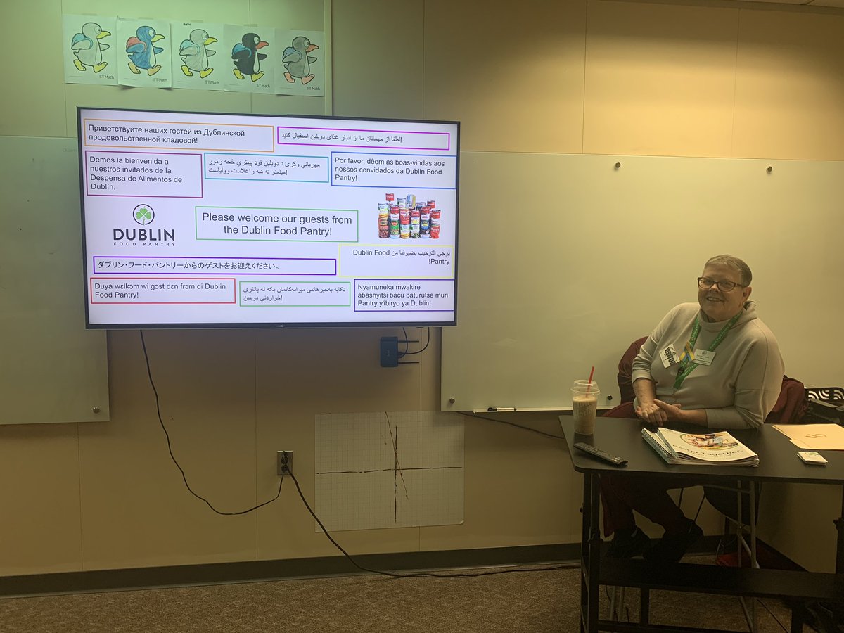 Alyssa Ritchart (@afritchart) on Twitter photo Thank you Dinky from <a href="/DublinPantry/">Dublin Food Pantry</a> for coming to speak to our class! We had students representing a total of 10 different languages. We learned a lot yesterday! Shout out to our amazing bilingual aides! <a href="/dshsDCSD/">Irish Nation</a> <a href="/christen_violet/">Christen Fillmore</a> <a href="/DublinSchools/">Dublin City Schools</a> #bettertogetherDCS Thank you Dinky from <a href="/DublinPantry/">Dublin Food Pantry</a> for coming to speak to our class! We had students representing a total of 10 different languages. We learned a lot yesterday! Shout out to our amazing bilingual aides! <a href="/dshsDCSD/">Irish Nation</a> <a href="/christen_violet/">Christen Fillmore</a> <a href="/DublinSchools/">Dublin City Schools</a> #bettertogetherDCS