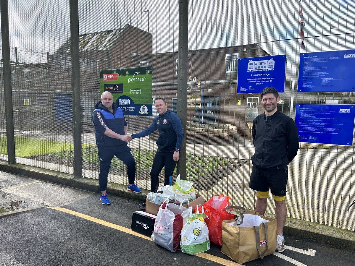 Colin Robson (@colrob123) on Twitter photo I would to extend my thanks, and the appreciation of the staff and inmates to everyone who supported the collection of trainers for the inmates of <a href="/HMPKirklev/">HMP/YOI Kirklevington Grange</a> . The trainers will enable inmates to take part in The Grange parkrun <a href="/SSHarriers/">southshieldsharriers</a> <a href="/jarrhebbac/">Jarrow & Hebburn AC</a> @migsmcnally #loveparkrun I would to extend my thanks, and the appreciation of the staff and inmates to everyone who supported the collection of trainers for the inmates of <a href="/HMPKirklev/">HMP/YOI Kirklevington Grange</a> . The trainers will enable inmates to take part in The Grange parkrun <a href="/SSHarriers/">southshieldsharriers</a> <a href="/jarrhebbac/">Jarrow & Hebburn AC</a> @migsmcnally #loveparkrun