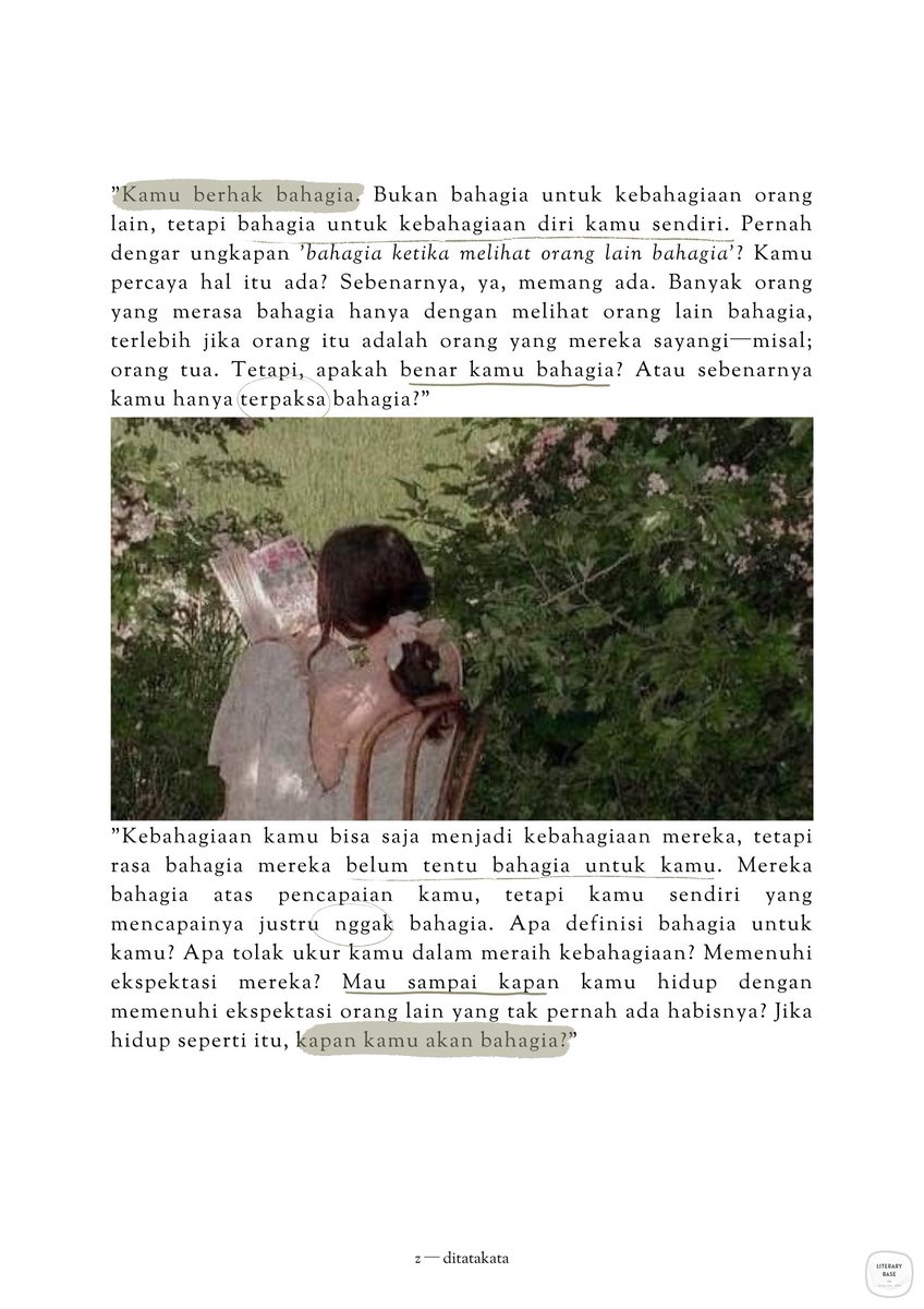 literarybase's tweet photo. karya -- kamu berhak bahagia. https://t.co/w3yWwR6sMM