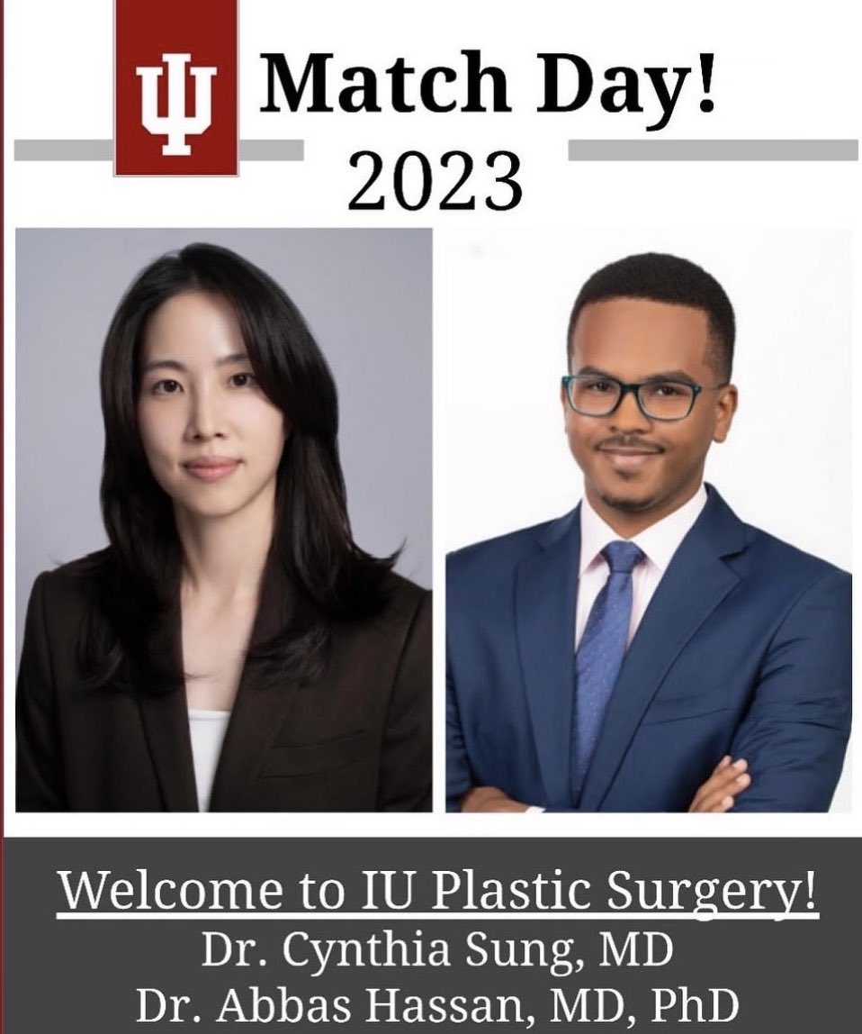 AbbasHassanMD's tweet photo. 🌟 I am going to be a plastic surgeon! 🌟  I've matched into a Plastic Surgery Residency at Indiana University! I am endlessly grateful to all my mentors who stood by me, believed in me, and helped me reach this milestone 🙏 #Match2023 #MedTwitter #BlackExcellence #IMG https://t.co/LHbsGxgg83