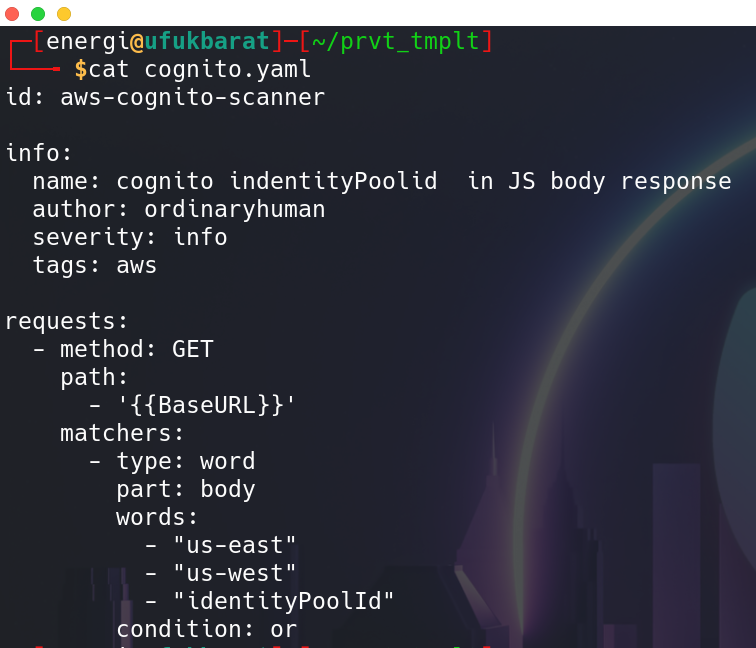 energiufukbarat's tweet photo. " This is how i got my first bounty "

1. Tools :
     - Naabu, Httpx, Katana , Nuclei  from @pdiscoveryio 
     - Waymore , xnLinkfinder from @xnl_h4ck3r 
2.  How to exploit :
      - https://t.co/TcRpQVy55t
         Nahamcon 2022 AWS Cognito https://t.co/XPpgTx96Ko