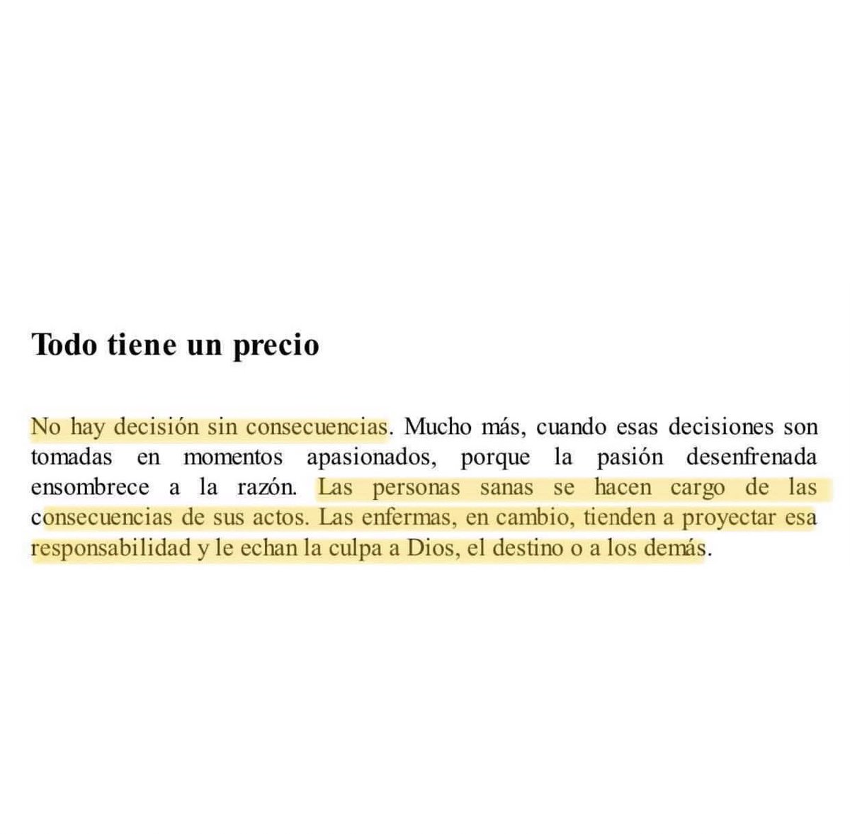 Cementedelibros's tweet photo. Todo tienen un precio
“No hay decisión sin consecuencias. Mucho más, cuando esas decisiones son tomadas en momentos apasionados, porque la pasión desenfrenada ensombrece a la razón.”
Libro: El precio de la pasión 
Autor: Gabriel Rolón 
#cementeriodelibros https://t.co/KmNPGveN8z