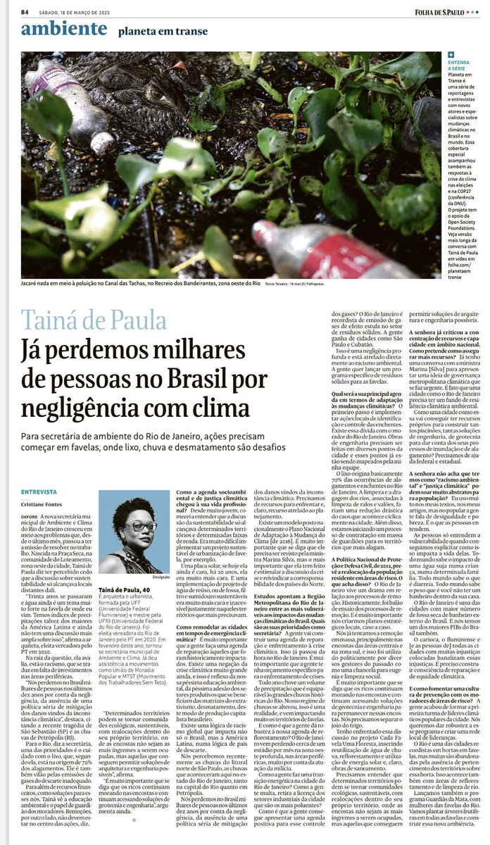 gilbertoperre's tweet photo. Vale a pena a entrevista da @tainadepaularj 👏👏👏👏 https://t.co/bYTSNC462S