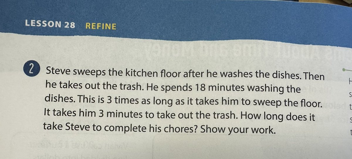 Another favorite word problem from this year…What a great husband I have!