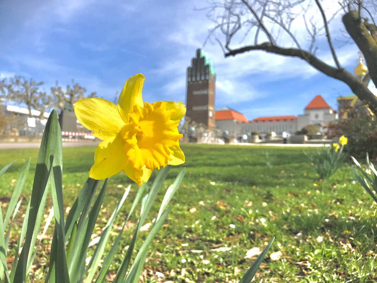 フンダートヴァッサーの作品見たさに訪れたダルムシュタットも本当にいい思い出。このマチルダの丘周辺を気がすむまで歩いたなあ。まわりは素敵な住宅街だった。 
