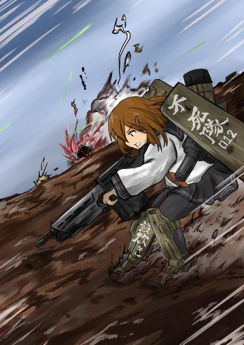 雑な艦これ漫画 九州戦線の設定とイラスト 