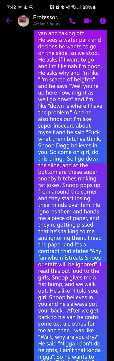 WriterJackieS's tweet photo. Texted my boyfriend that I'd had a dream about @SnoopDogg, and decided to share it with all of you. The motto for the day is "Don't worry. Snoop Dogg believes in you and he's got your back." https://t.co/sVeijMYPEq