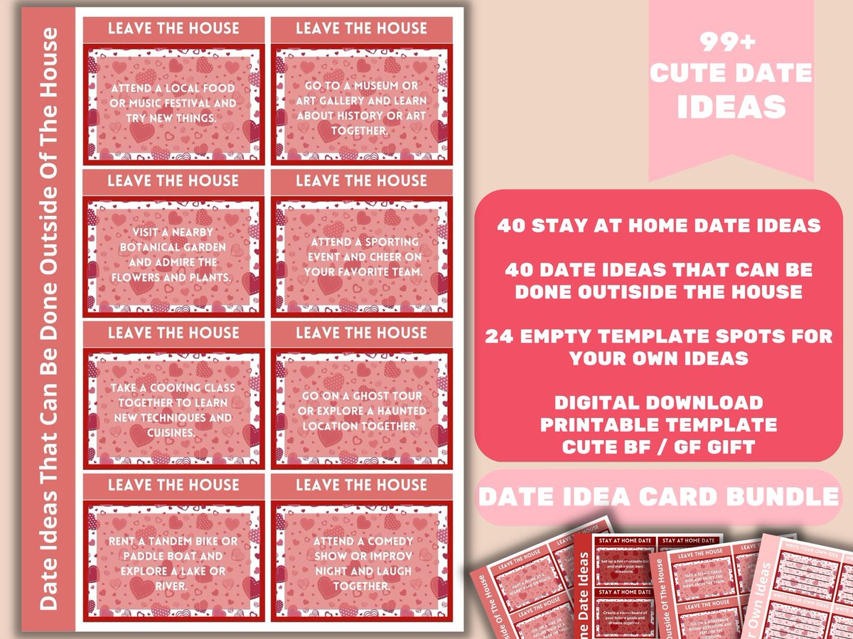 EassyTemplates's tweet photo. 99+ Date Night Idea cards. Printable Date Night Cards, Date Night Cards for Couples, Anniversary Gift, Last Minute Wedding Gift, Valentine

https://t.co/ASboyqzbih

#datenightjar #datenightbucketlist #printablesurprisedateideas #romanticdateideas #coupleactivitycards https://t.co/XqqK6ikZGY