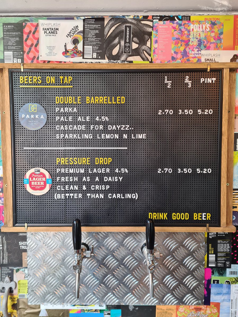 beertrapbelper's tweet image. **NOW POURING**

Brand new on tap today is @doublebarrelledbrewery Parka, a delicious session pale filled with our absolute favourite hop, (no, not sabro Margaret) cascade! Super citrus hit!

Our first lager is going down well too, grab some whilst you can 🍻

#craftdraft
