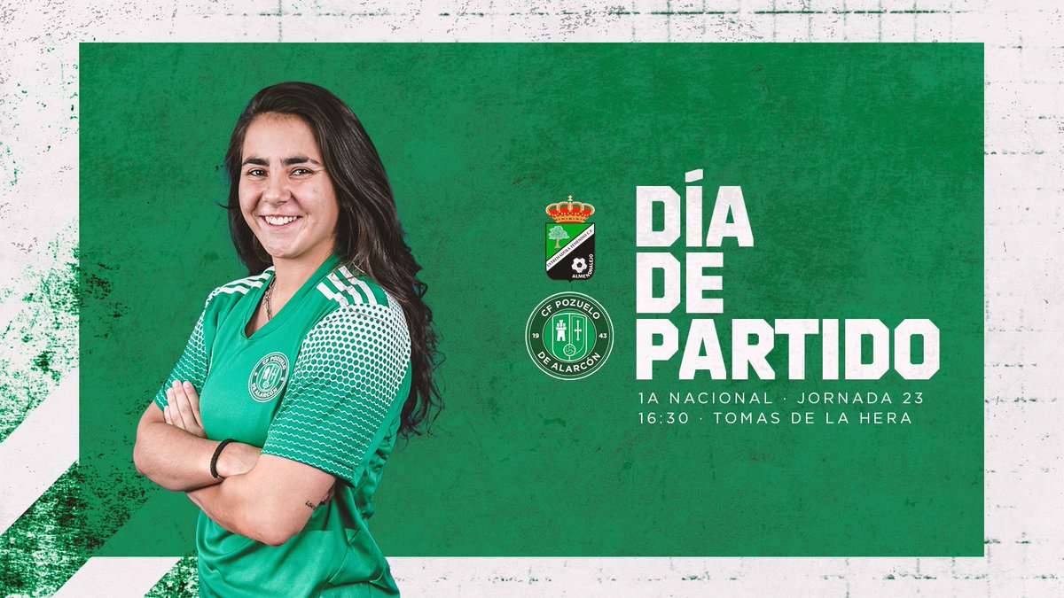 PozuFem's tweet photo. ⚽️¡𝗕𝗨𝗘𝗡𝗔𝗦 𝗧𝗔𝗥𝗗𝗘𝗦! | Hoy tenemos partido de liga❗

🆚 @extremadurafem 
⏰ 16:30 h 

#TodoAlVerde 
¡VAMOS POZUELO! https://t.co/ftkFe8oq6J