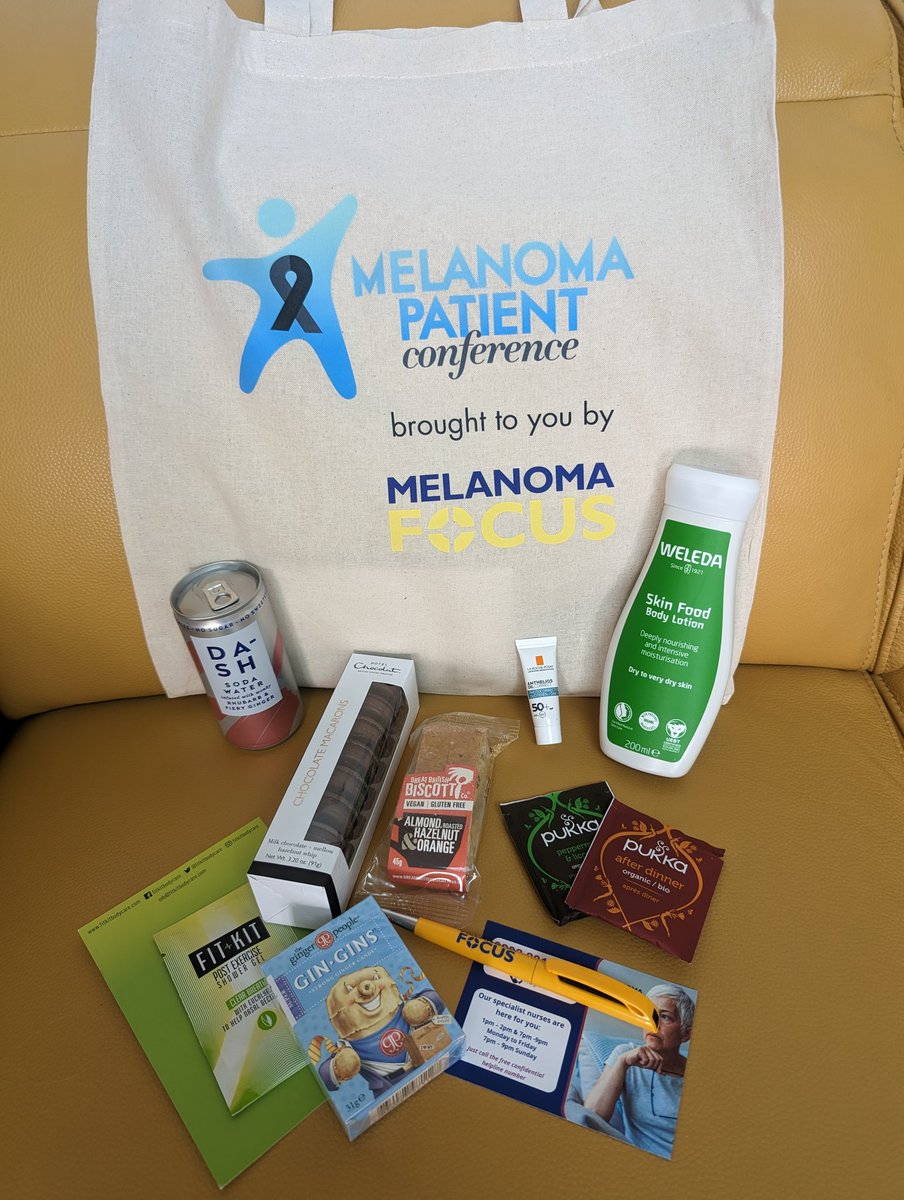Amazing Goody bags for our delegates this year! Huge thanks to all the amazing companies that donated samples for our patients to take home!
<a href="/focusonmelanoma/">Melanoma Focus UK</a> @mpcuk2023 <a href="/TheGingerPeople/">The Ginger People</a> <a href="/GBBiscotti/">GreatBritishBiscotti</a> <a href="/HotelChocolat/">Hotel Chocolat</a> <a href="/WeledaUK/">Weleda UK</a> @LaRochePosayUKI <a href="/DashDrinks/">Dash Water</a> <a href="/fitkitbodycare/">Fit Kit Bodycare</a> <a href="/Pukkaherbs/">Pukka Herbs</a>