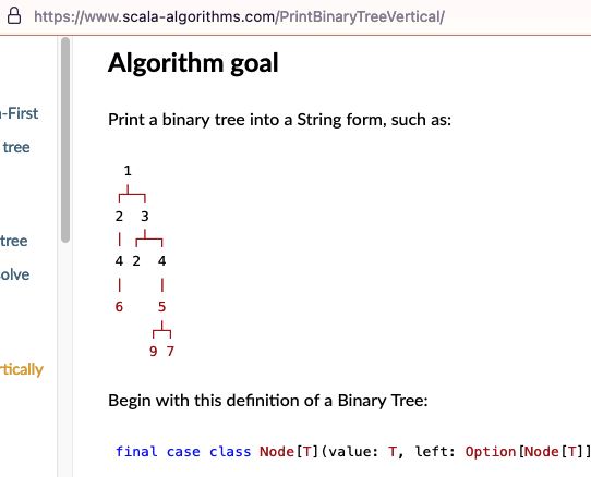 ScalaAlgorithms's tweet image. We've reached 100 Scala Algorithms! Latest: Print Binary Tree Vertically!
Which of the scheduled algorithms would you like to see first? We can update the schedule.