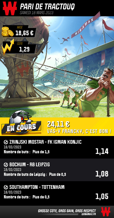 B2odyy's tweet photo. On part pour l'étape 2 de cette montante📈
18,65€ ----> 24,11€💸
Lets go !! 
#TeamParieur https://t.co/35L435dbMU