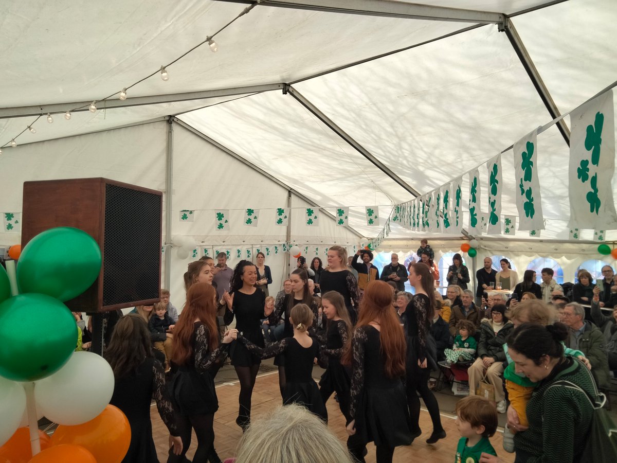 Our first of three dancing groups today are on now - The Field Academy of Irish dance! They are some fast feet!