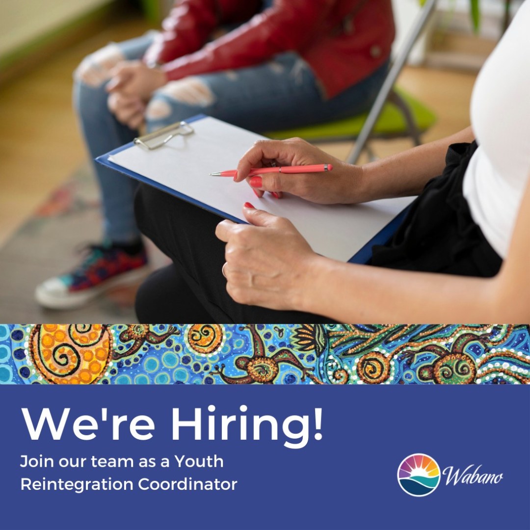 WabanoHealth's tweet photo. Help Indigenous youth connect to community. Wabano is #NowHiring a Youth Reintegration Coordinator to support youth through developing programs, counselling, skills development and more. Make a difference, apply today: https://t.co/vJpYRWRl8C
#613jobs #careers #ottawajobs https://t.co/Rk6O2X6SBl