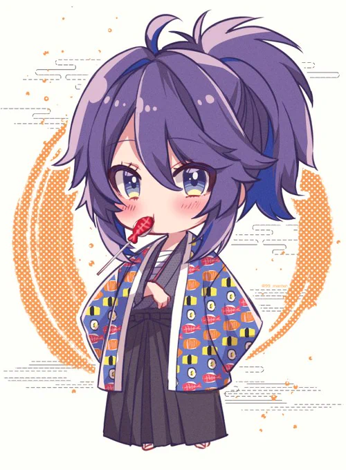 総長のお寿司素材お借りしました #ksonART 