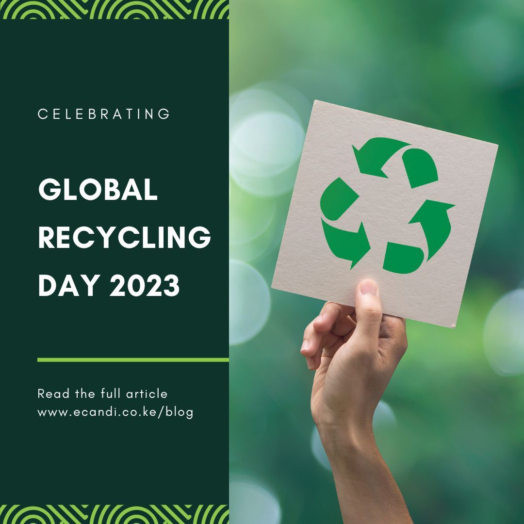 Happy Global #Recycling Day! 🌍♻️ Today we celebrate the importance of recycling and reducing waste in our communities. At ECANDI, we're proud to do our part by providing a convenient recycling drop-off point for our customers in #Nairobi. ♻️