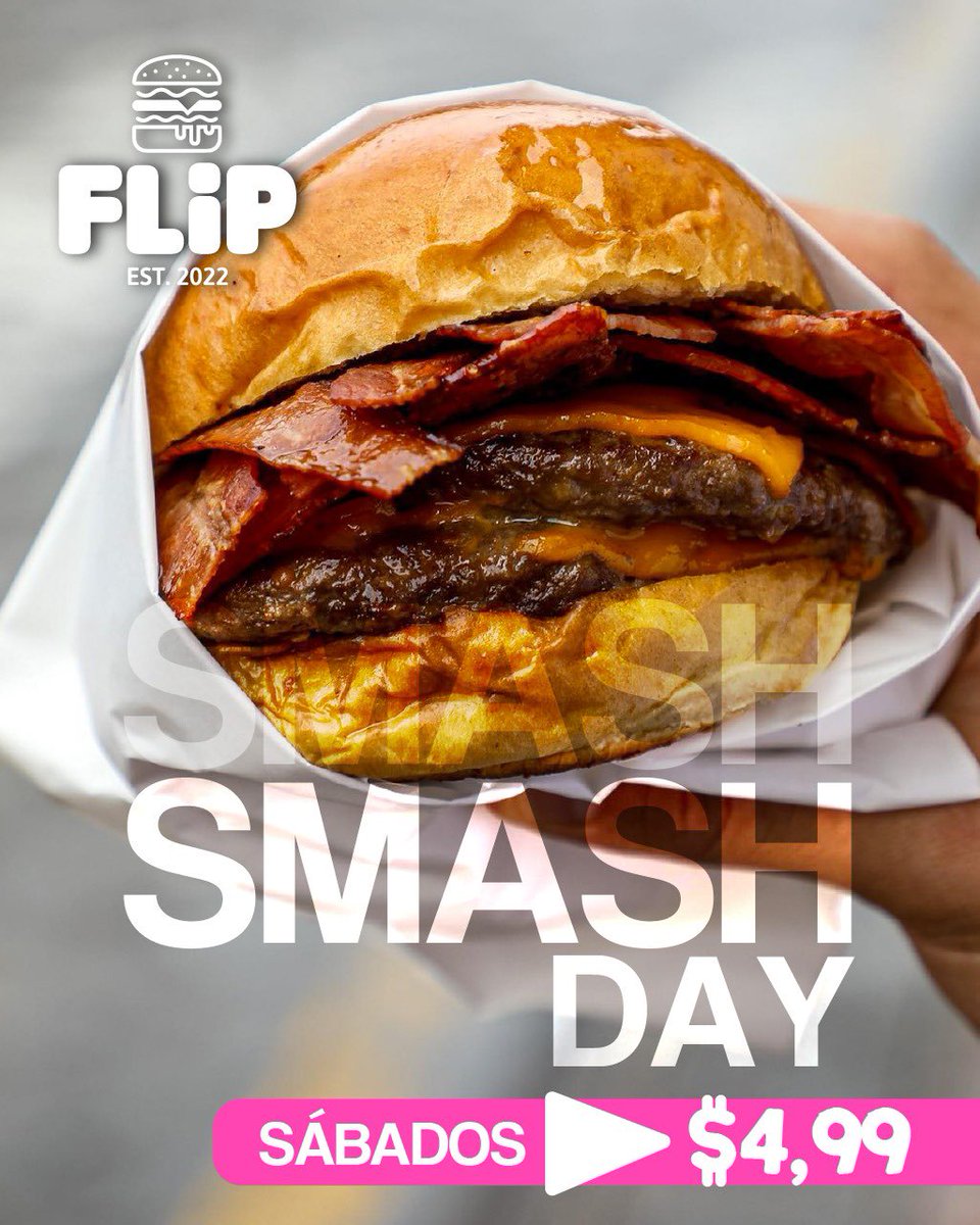 Flipburger2022's tweet photo. Hoy no te pierdas de smash day 😍🤤 https://t.co/Cp9bjz4Rza