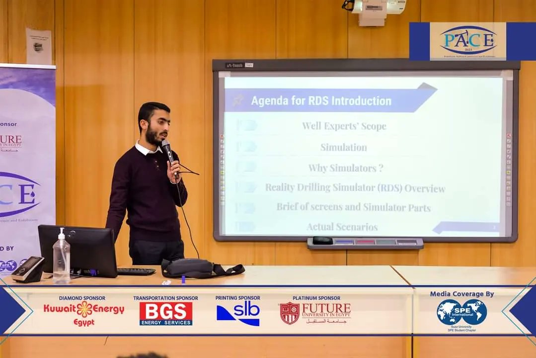 SPESUSC's tweet photo. You'll learn and compete at the same time.

The Well Experts Session and Competition is happening now By Eng. Osama Abdullah 🔥.

Stay Tuned for the winners.

#PACE2023 https://t.co/19Qogk7gjW