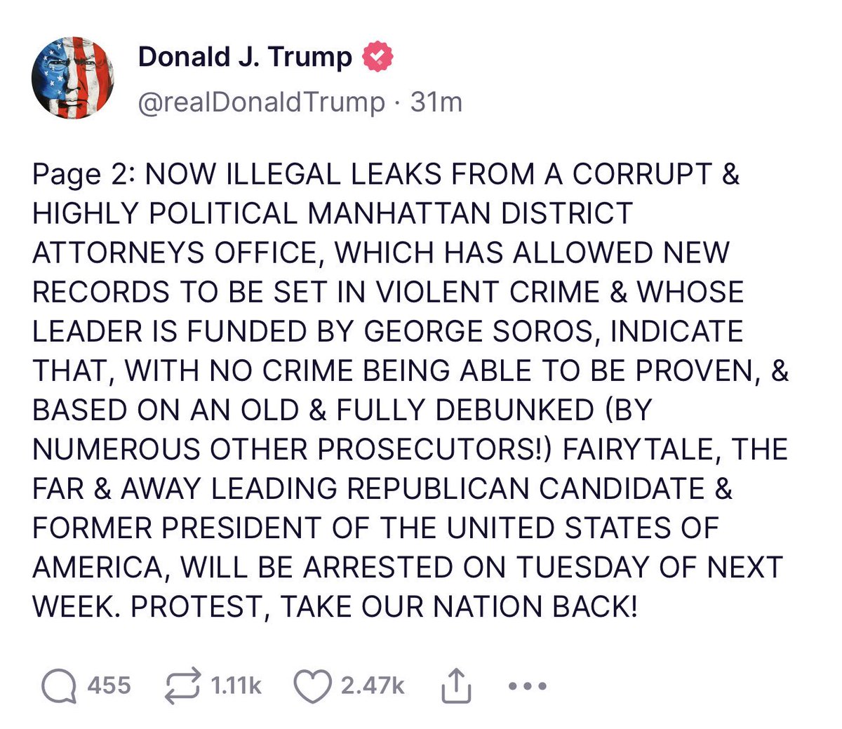 TheRickWilson's tweet photo. Will be wild. https://t.co/xXHNGLa3sw