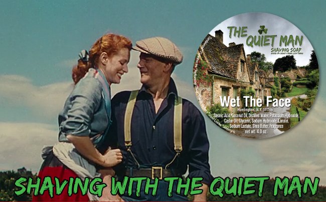 WetTheFace's tweet photo. Wet The Face: St Patrick's Day Shave With The Quiet Man https://t.co/LIaK0HcFRS @mantic59 #wetshaving #deshaving #razor #sotd #deshaving #vintage #safetyrazor #grooming #shaving #shave #classic #soap #shavingbrush #postshave #lather #shavingsoap #handcrafted https://t.co/lICtY6Hqvg