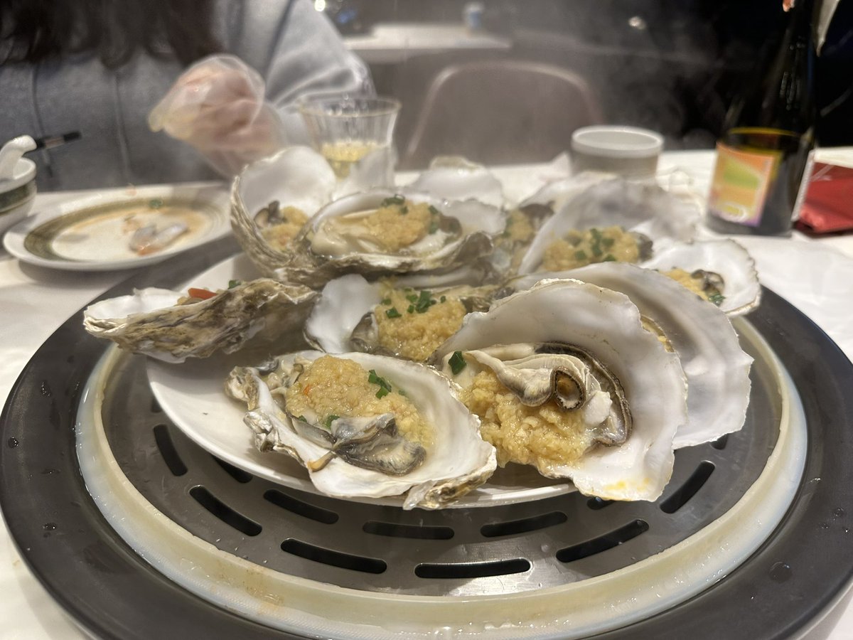 mojoinsh's tweet image. 蒸し海鮮的なやつ！！牡蠣が美味しかった🥹🥹