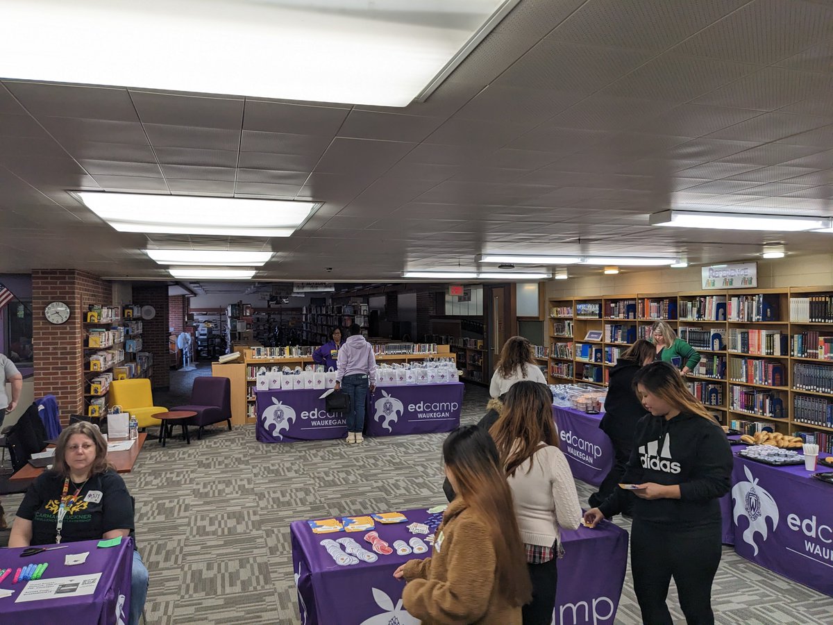 edcampwaukegan's tweet photo. Welcome to our #edcampwaukegan23 participants! #edcamp #wps60 https://t.co/nkX1WyauME