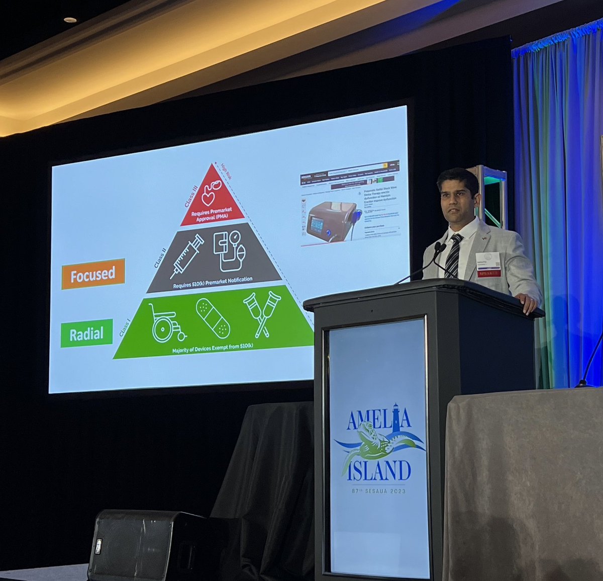 Amazing State-of-the-Art Lecture on restorative therapies in ED by @ranjithramamd at @dsui_miami_uro. Take home points: 

-Restorative therapies are not a cure 
-LiSWT appears promising and safe
-Urologists need to have an active role in patient education #SESAUA2023