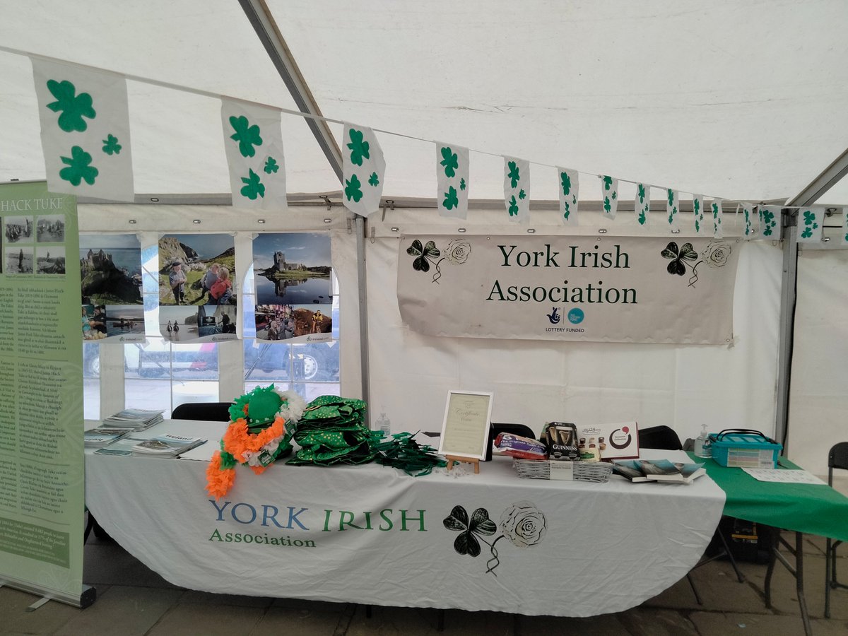 Make sure to visit the York Irish stand and talk to the Committee who work so hard to put on the festival. lots of merchandise and an irish goods hamper for raffle too!