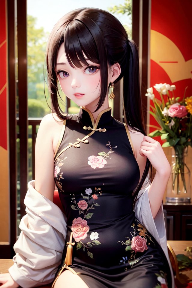 MotoonZ's tweet photo. #aipainting #旗袍 #Chinese_cloth
尝试AI辅助设计，可以很方便的让自己的灵感爆发，而不用受限于体力和重复绘画细节带来的疲惫。虽然目前争议很多，但我相信AI工具是助力设计师的强大工具。 https://t.co/T3xghl9bxH