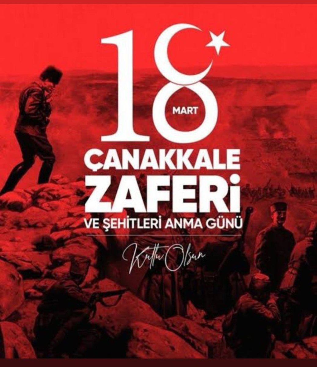 18 Mart Şehitleri Anma Günü ve Çanakkale Zaferi’nin 108. Yıl Dönümü’nde Gazi Mustafa Kemal Atatürk başta olmak üzere vatanımızın bekası, milletimizin istiklal ve istikbali uğrunda şehit olan tüm kahramanlarımızı, rahmet ve minnetle anıyoruz.