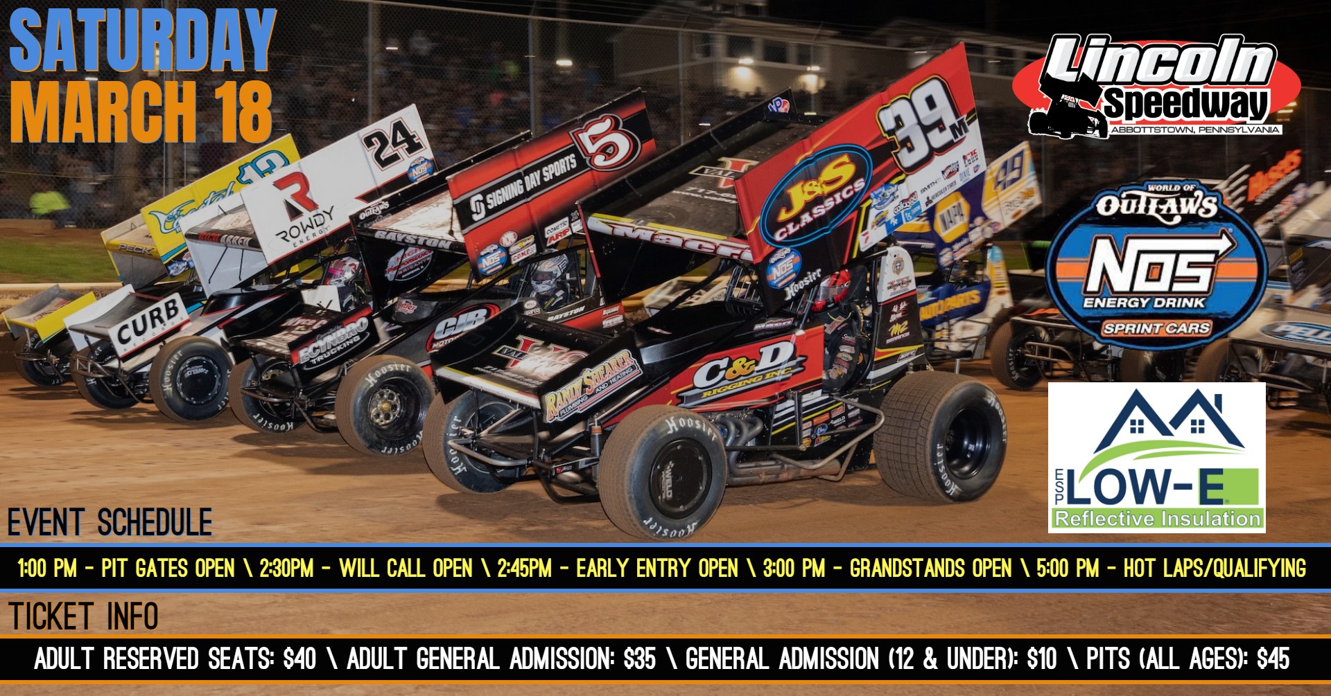 Lincoln Speedway on Twitter "It's 𝙍𝘼𝘾𝙀𝘿𝘼𝙔 for the 𝗟𝗢𝗪𝗘 𝗜𝗡𝗦𝗨𝗟𝗔𝗧𝗜𝗢𝗡