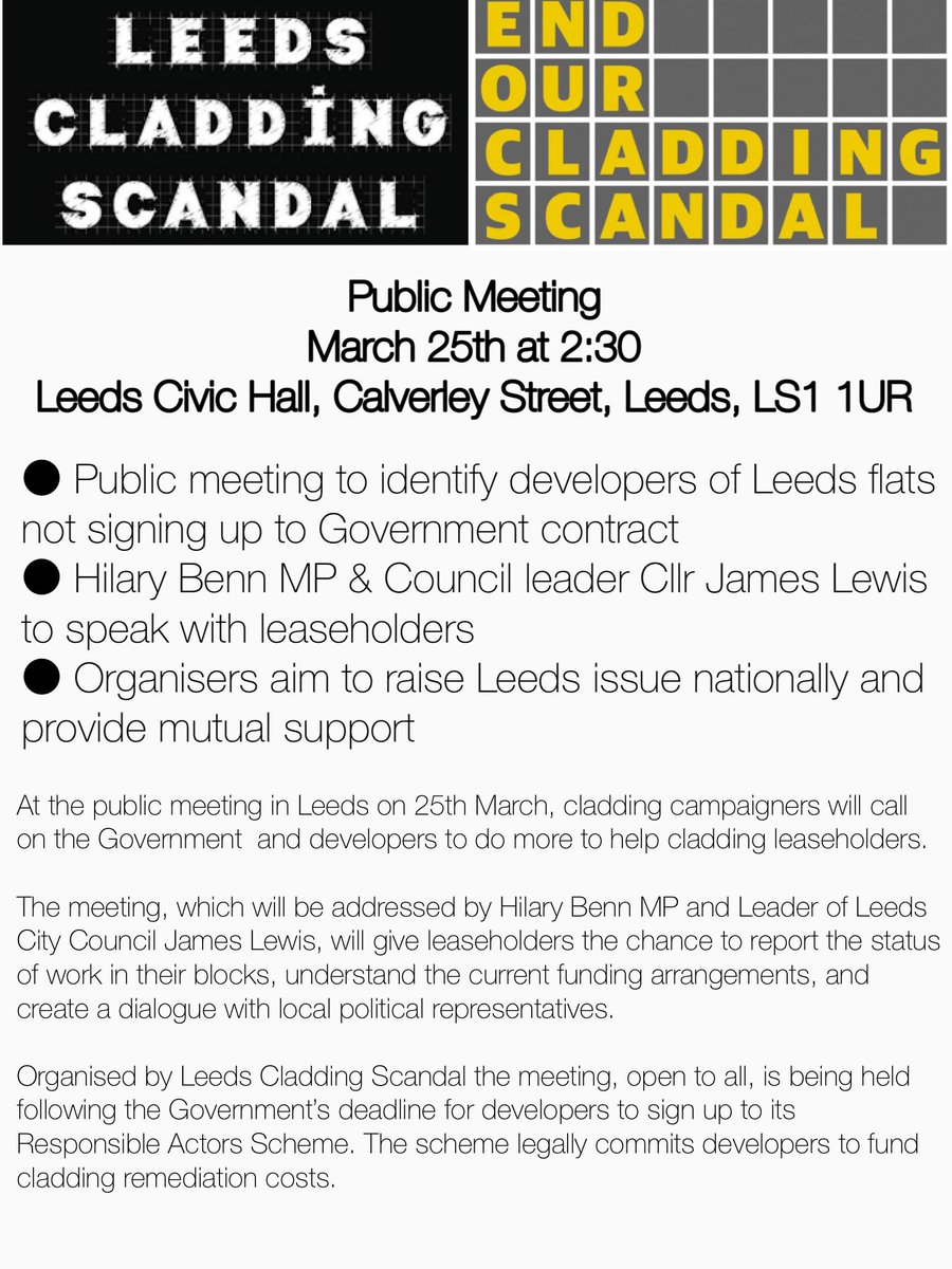 Leeds Cladding Scandal tweet media