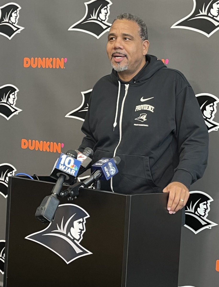 S_CharlesNFL's tweet photo. #BREAKING: Providence HC Ed Cooley is staying home and has finally silenced Georgetown rumors…

“I’m not going anywhere” Ed Cooley tells reporters this morning. “I have unfinished business here in Friartown” https://t.co/9I0Zi64vGs