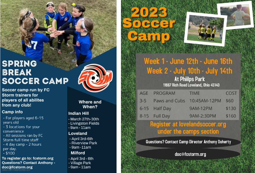 TheFCStorm's tweet photo. Spring Break and Summer Camps!  More information available at https://t.co/9Wdu2K00fE https://t.co/5fWhzOGcUY